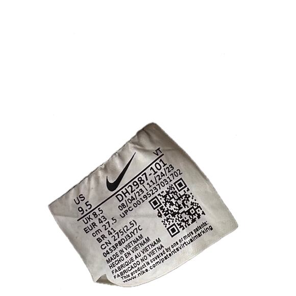 Nike Court Vision Low Next Nature White Black Mens 9.5 - Picture 7 of 7